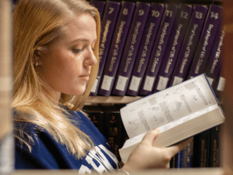 Student with Book