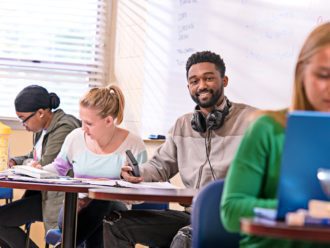 Students in the Writing Center