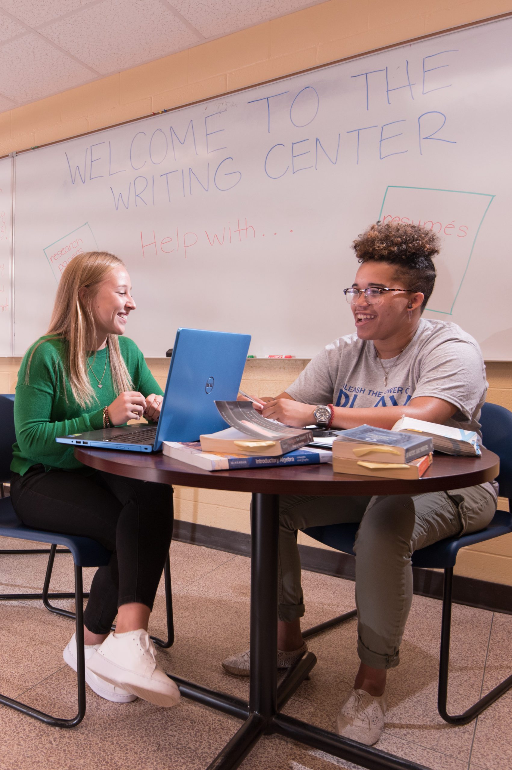 Students in the Writing Center