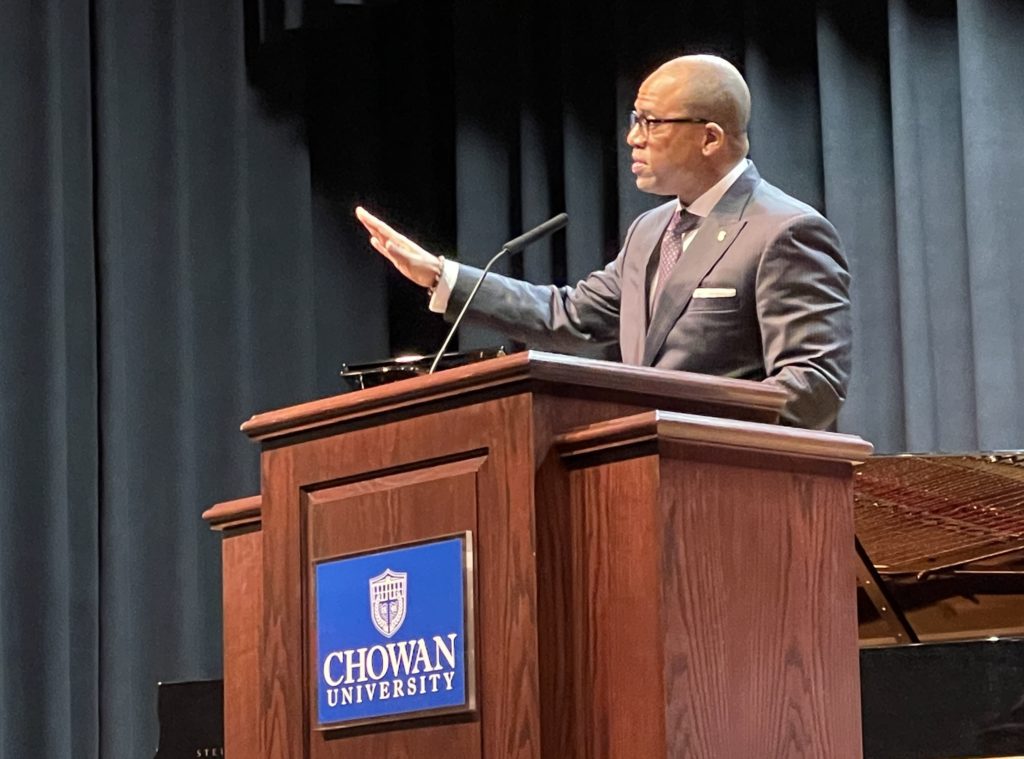 Rev. Jonathan "Jay" Augustine gives Rouson Lecture