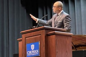 Rev. Jonathan "Jay" Augustine gives Rouson Lecture
