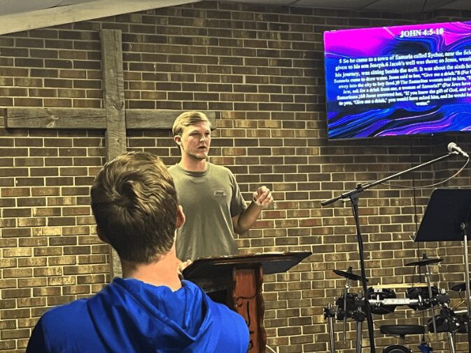 Student Ministry Chaplain & Graduate Student, Patrick Krack led Wednesday Night Worship