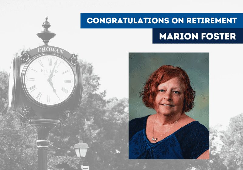 Retirement of Marion Foster