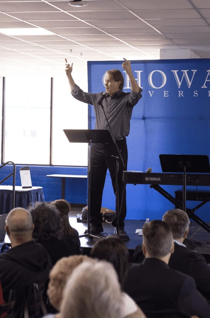 Chowan University was pleased to return to an in-person SeniorFEST, on Tuesday, March 21st. This day designed for senior adults was full of entertainment and education. Humorist, composer, and conductor Pepper Choplin was the featured guest.