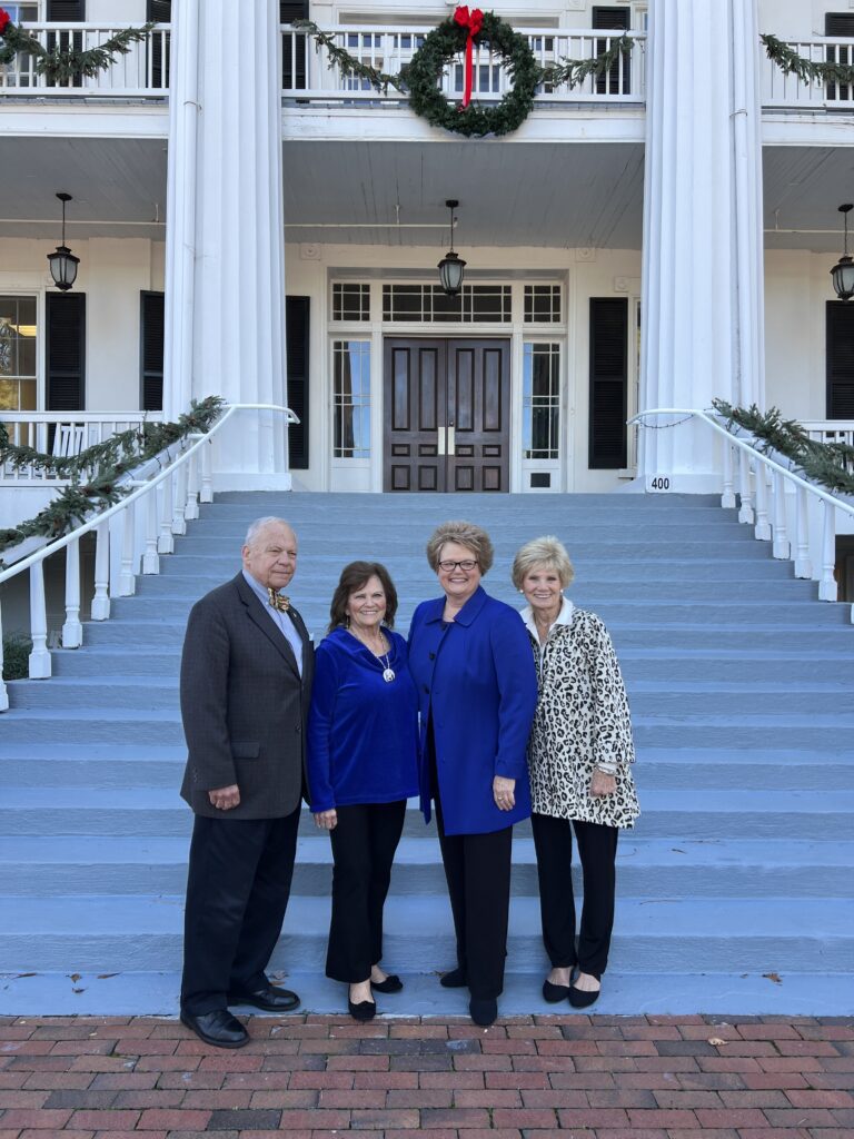 Left to right: Kemper Baker, Board Chairman; Mary Jo Thomas (Dr. Thomas' mother); Dr. Rosemary Thomas; and Jane Burke, Presidential Search Committee Chair and Board of Trustee Member 