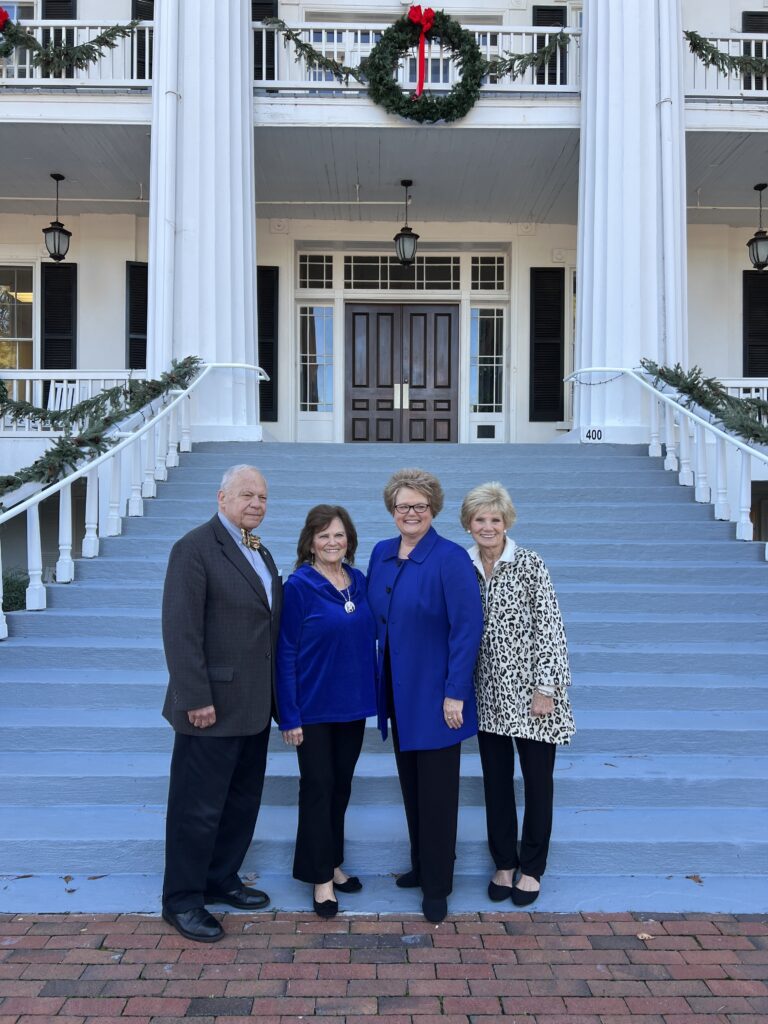Left to right: Kemper Baker, Board Chairman; Mary Jo Thomas (Dr. Thomas' mother); Dr. Rosemary Thomas; and Jane Burke, Presidential Search Committee Chair and Board of Trustee Member