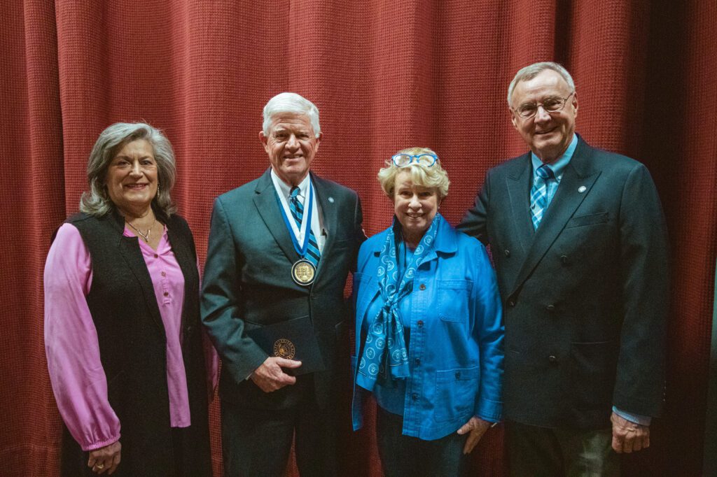 Austine Evans, Chuck Taylor, Carol Taylor and Cecil Hollomon