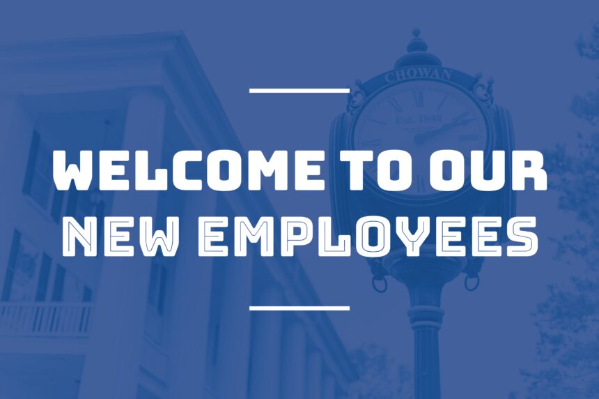 Newly Appointment Employees: Heather Morton, Kayleigh Lance, and Arthur Sutton