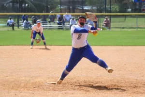 Haileigh Boone, junior, pitches first no hitter in Conference Carolinas Champions history.